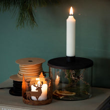 Load image into Gallery viewer, White Rustic Dinner Candle