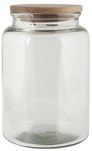 Glass Jar with Wooden Lid - 3750ml
