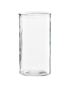 Classic Small Clear Glass Cylinder Vase