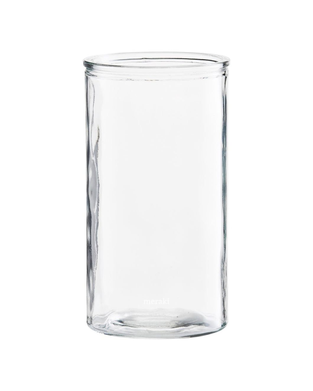 Classic Small Clear Glass Cylinder Vase