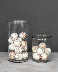 Classic Small Clear Glass Cylinder Vase