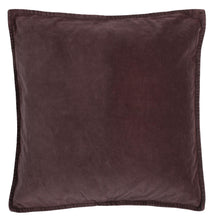 Load image into Gallery viewer, Deep Aubergine Velvet Cushion Cover
