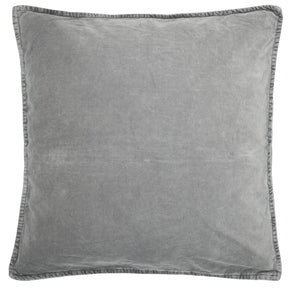 Grey Smoke Velvet Cushion Cover