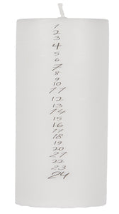 Advent Calendar Christmas Candle - Dark Grey