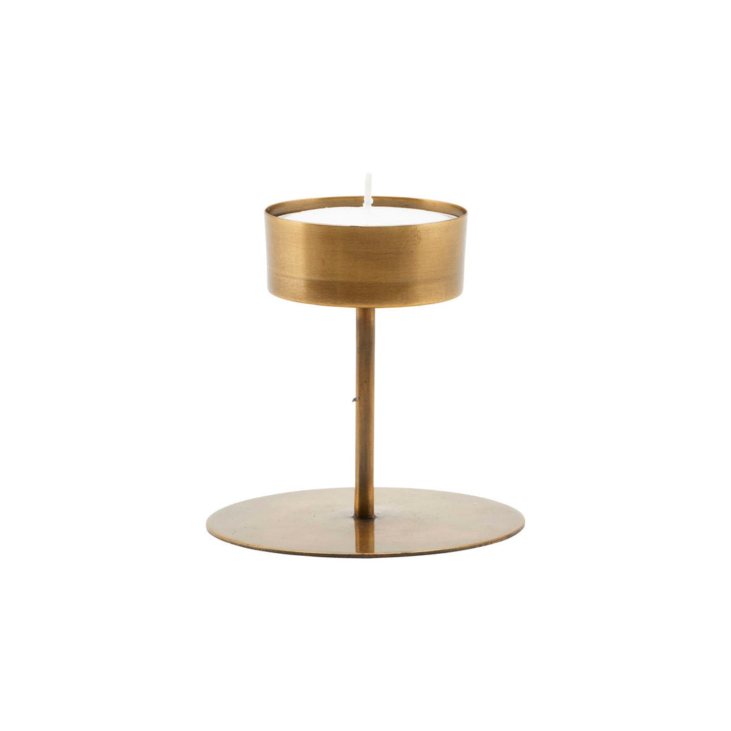 Anit Candle Holder - Antique Brass