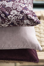 Load image into Gallery viewer, Deep Aubergine Velvet Cushion Cover
