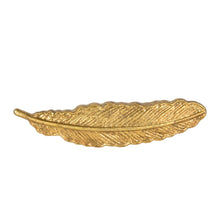 Load image into Gallery viewer, Golden Feather Vintage Drawer Handle
