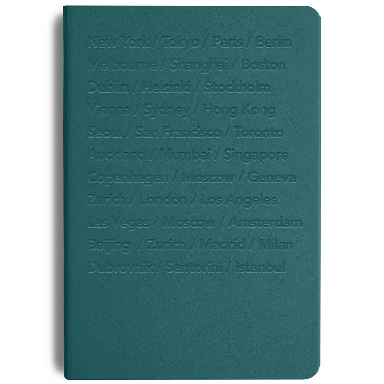 Bucket List Travel Diary - Teal Green