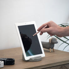 Load image into Gallery viewer, Concrete Tablet Stand &amp; Stylus
