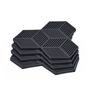 Black Sico Geometric Trivets