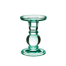 Load image into Gallery viewer, Estelle Glass Candle Holder -  Turquoise
