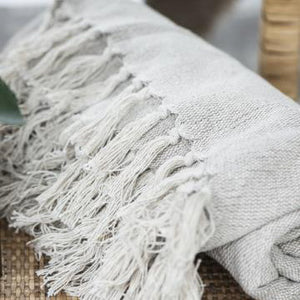 Natural Cream Throw