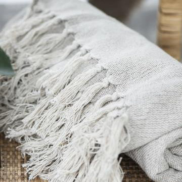 Natural Cream Throw