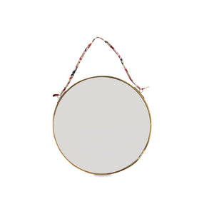 Circle Hanging Mirror - Antique Brass