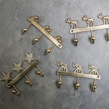 Load image into Gallery viewer, Snail Brass Hooks - Set of 2
