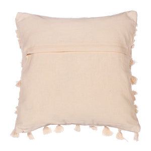 White Tassel Cushion
