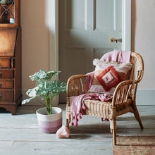Load image into Gallery viewer, Pink Herringbone Blanket Throw
