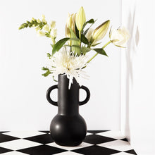 Load image into Gallery viewer, Large Amphora Vase Black
