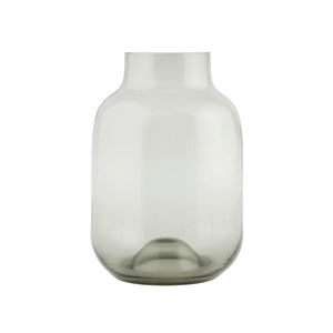 Large Shaped Clear Glass Smoke Vase