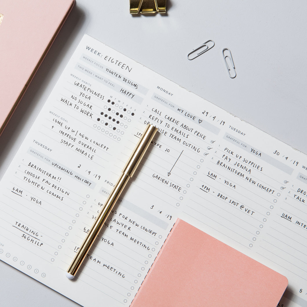 Weekly Desk Pad