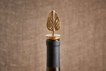 Load image into Gallery viewer, Poplar Leaf Brass Bottle Stopper
