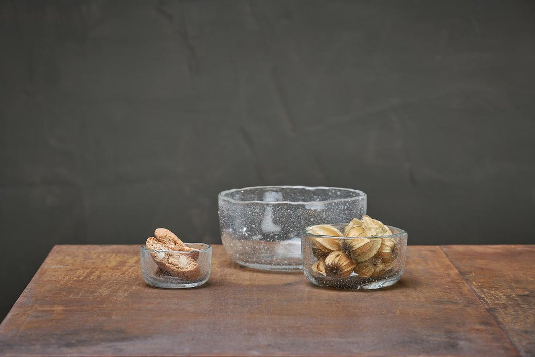 Riya Glass Bowl - Clear (Large)