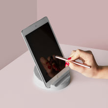 Load image into Gallery viewer, Concrete Tablet Stand &amp; Stylus
