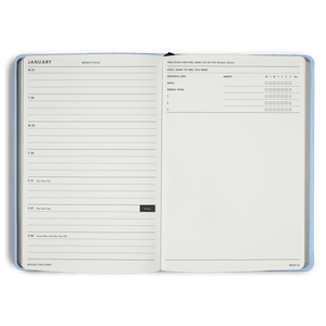 2022 A5 Weekly Diary - Sky Blue