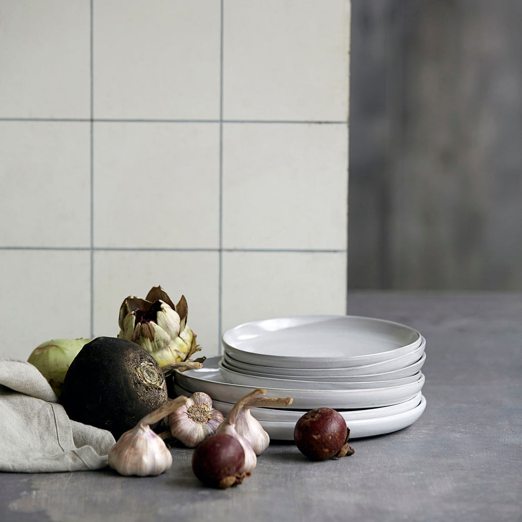 White Rustic Plates