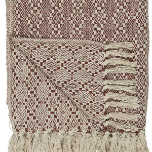 Harlequin Pattern Cream Throw