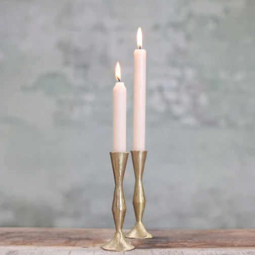 Jahi Brass Tall Candlestick - Brushed Gold