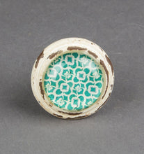 Load image into Gallery viewer, Green Vintage Style Istanbul Drawer Knobs
