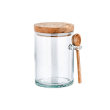 Load image into Gallery viewer, Storage Jar with Wooden Lid &amp; Spoon - Small
