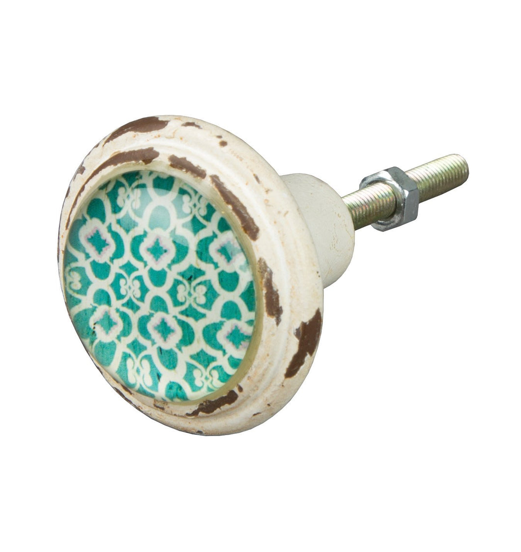 Green Vintage Style Istanbul Drawer Knobs
