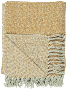 Yellow and Cream Throw